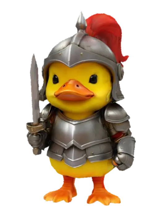 3D-модель Duck Knight - Bird, сгенерированная ИИ