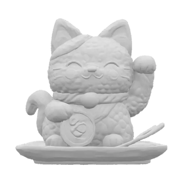 3D model for [Japan] Sushi Lucky Cat, #AroundTheWorld#