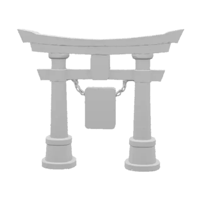 3D model for [Japan] Cyberpunk Torii Gate, #AroundTheWorld#