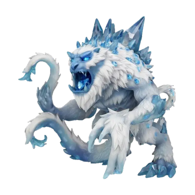 [Antarctica] Mythical Woolly Kraken, #AroundTheWorld# 3D model, vytvořený pomocí AI