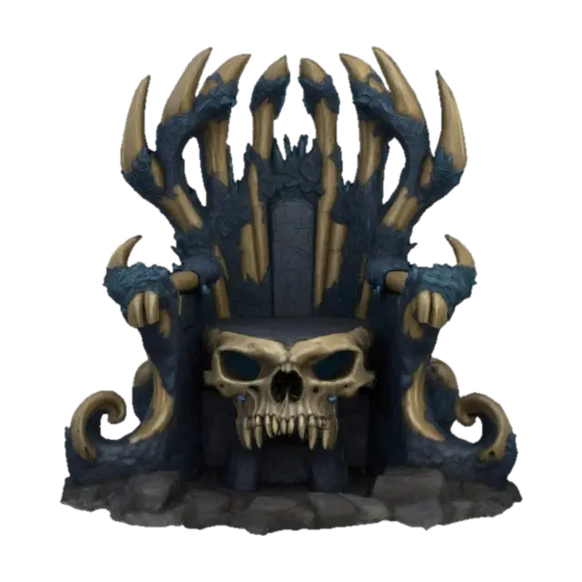 [Antarctica] Kraken bone Throne , #AroundTheWorld# 3D model, vytvořený pomocí AI