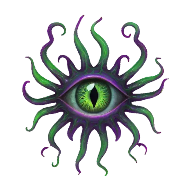 Mystic Eye of the Abyss, #emblem# - Talisman 3D model, vytvořený pomocí AI