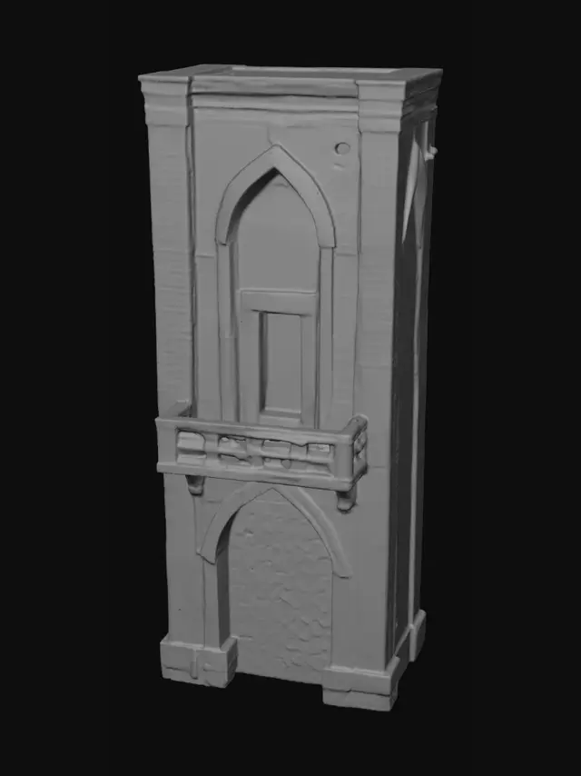 3D model for Brick Gothic Gatehouse