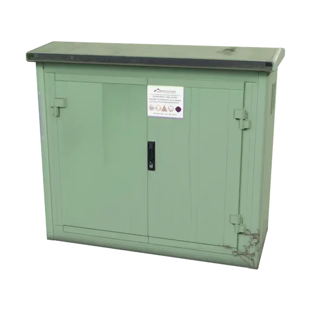 3D model for Green electrical cabinet