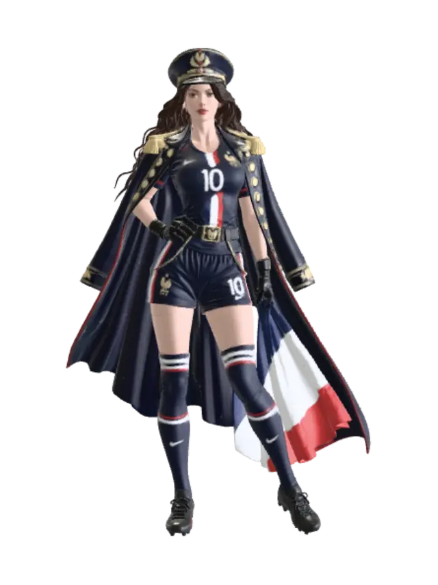 3D model for French Football Captain