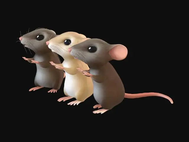 3D model for Three Mice in a Row