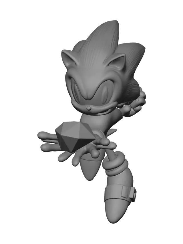 3D model for Stylized Sonic Head