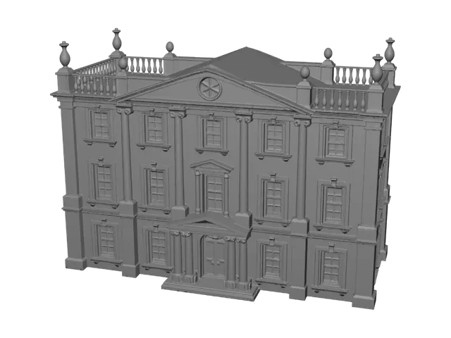 3D model for Neoclassical Mansion