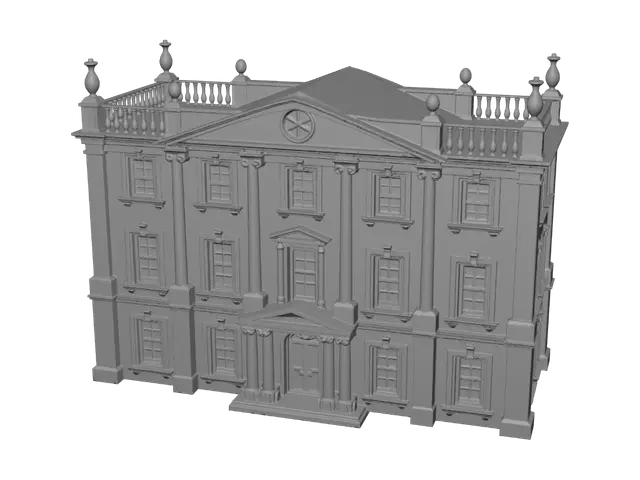 3D model for Neoclassical Mansion