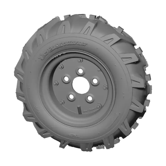 3D model for Red Rim Tractor Tire