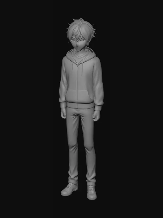 3D model for Midnight Hoodie