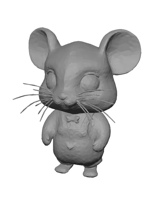 3D model for Tiny Denim Mouse