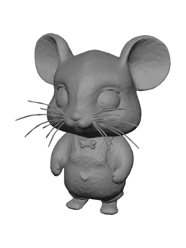 3D model for Tiny Denim Mouse