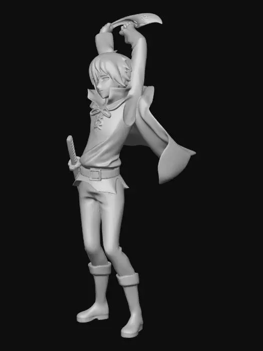 3D model for Moon Seal Warrior