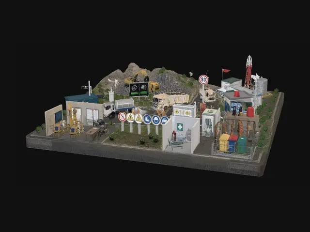 3D model for Road Construction Diorama