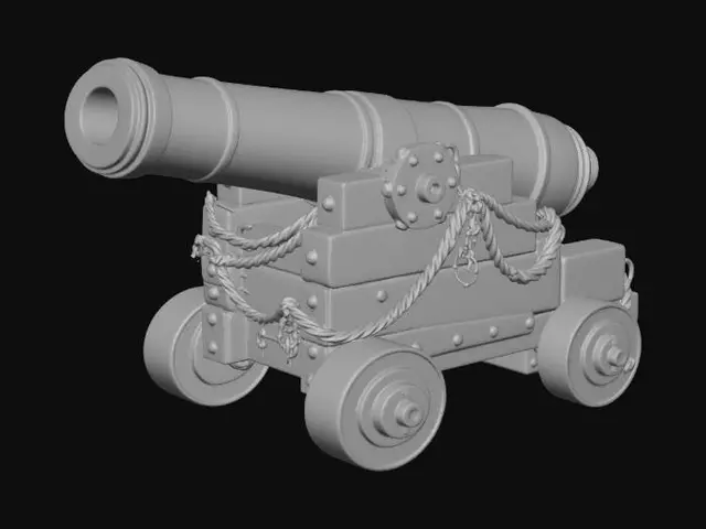 3D model for Pirate Artillery