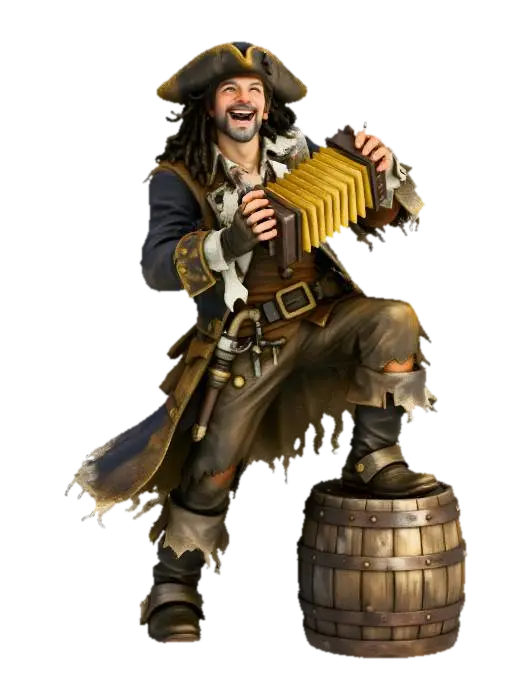 3D model for Accordion Pirate