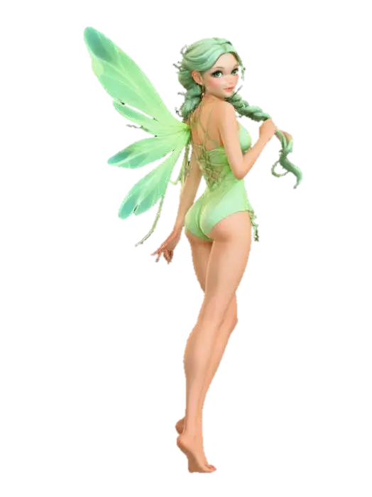 Enchanted Woodland Fairy 3D model, vytvořený pomocí AI