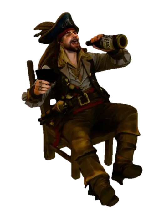 Pirate's Leisure - Beer 3D model, vytvořený pomocí AI