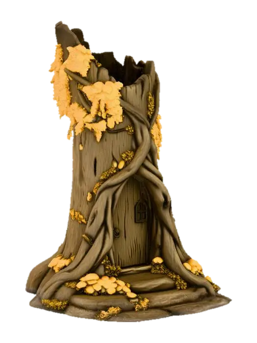 Enchanted Treehouse - Built-3D-modell, genererad av AI