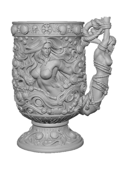 3D model for Gilded Siren Goblet
