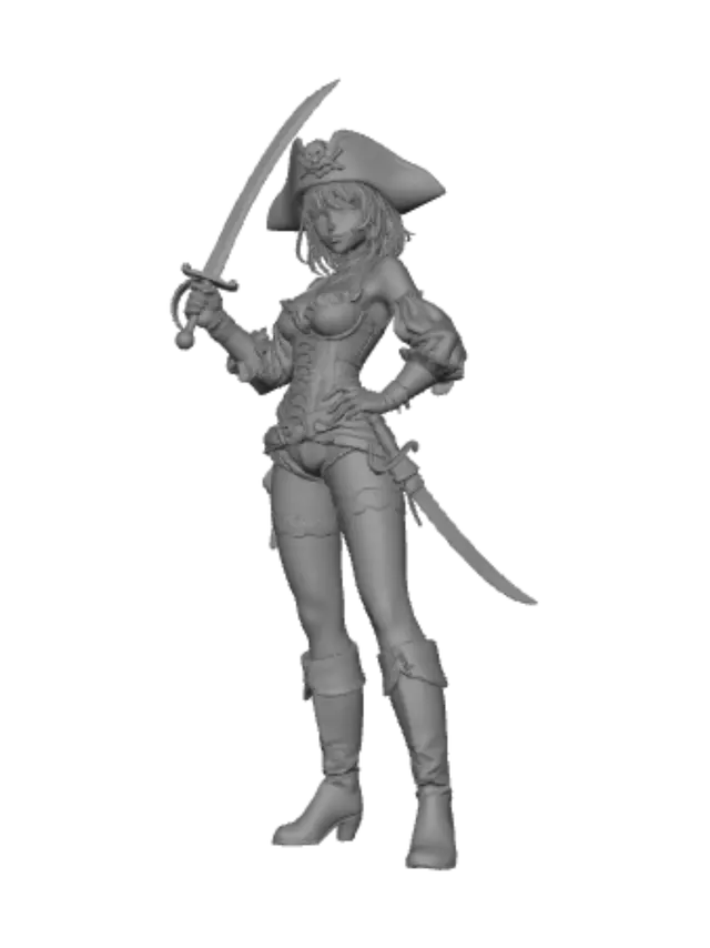3D model for Crimson Lace Corsair