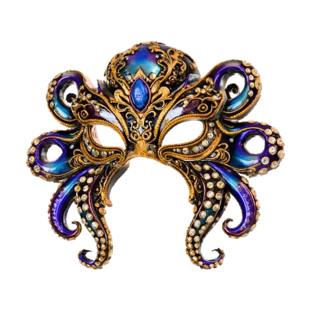 3D model for Gilded Kraken Masquerade Mask