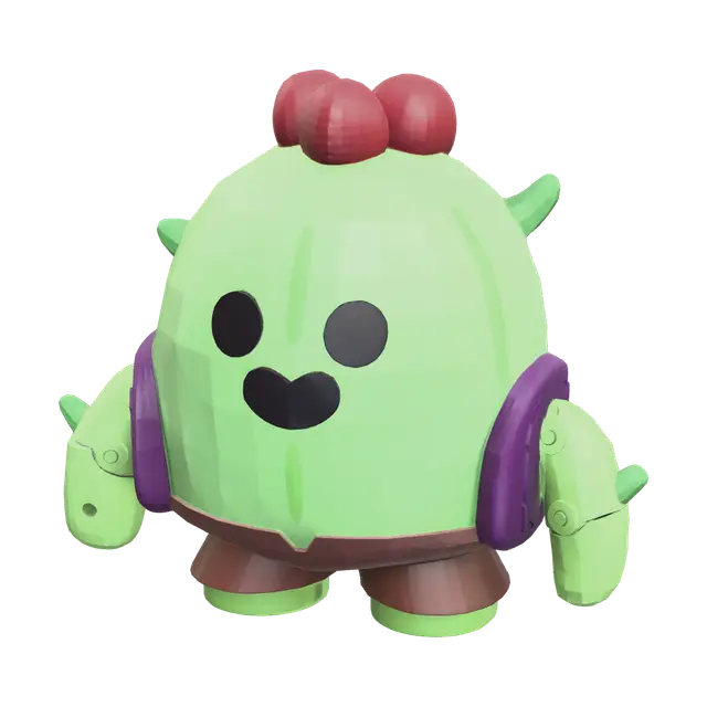 Low-Poly Brawl Stars - Brawlstars 3D model, vytvořený pomocí AI