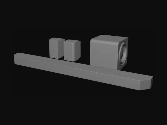 3D model for Noir Home Theater Speaker System