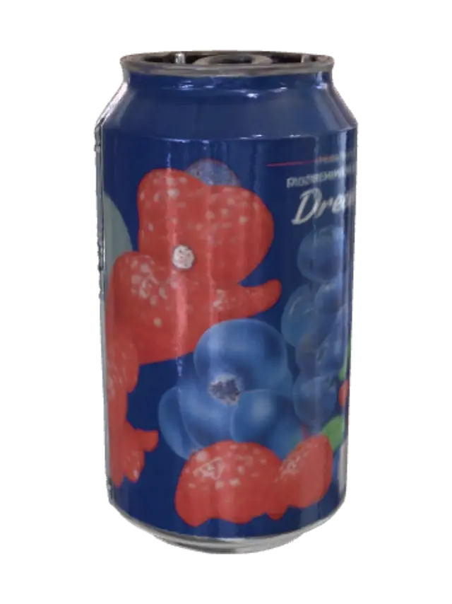 3D model for Ultra-realistic aluminum soda can, 330ml, premium beverage packaging, photorealistic, physically accurate proportions, detailed metallic surface with subtle scratches, glossy printed label, realistic pull tab, tiny manufacturing details, crisp edges, studio-quality PBR materials, high-resolution textures (4K), optimized game-ready low-poly mesh with clean topology, centered pivot, separate UVs, no background, Roblox-ready.
Style: supermarket shelf product, realistic retail packaging, optimized for Roblox, under 5,000 triangles, single mesh, high-quality normal map and metallic/roughness textures.