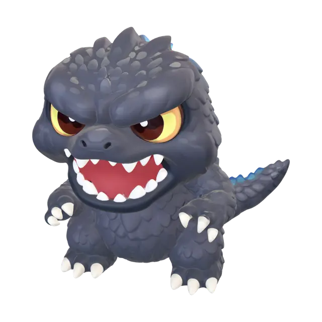 3D model for Blue-Spined Baby Kaiju