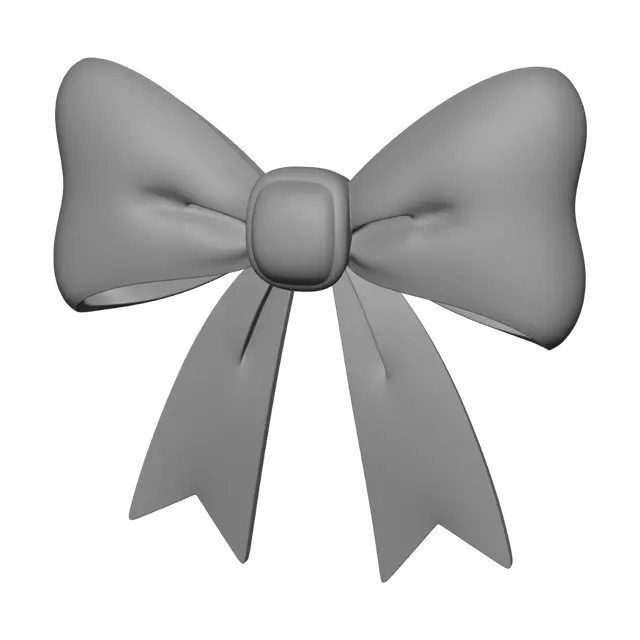 3D model for Pink Ribbon Bow