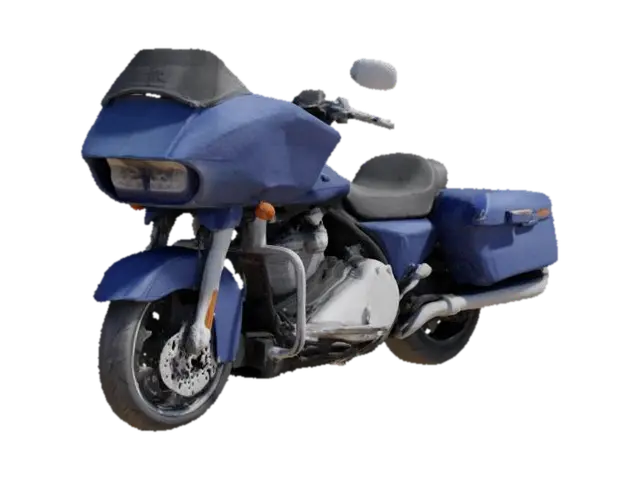 Blue Cruiser - Harley 3D model, vytvořený pomocí AI