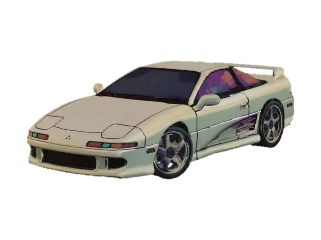 pixel race car - Sprites 3D model, vytvořený pomocí AI
