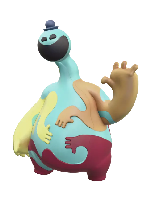 3D model for Doey The Doughman