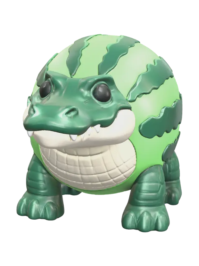 Stylized Glorbo Fruttodrillo - Stylizedcreature AI 생성 3D 모델