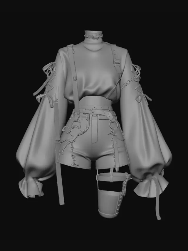 3D model for Noir Harness Ensemble