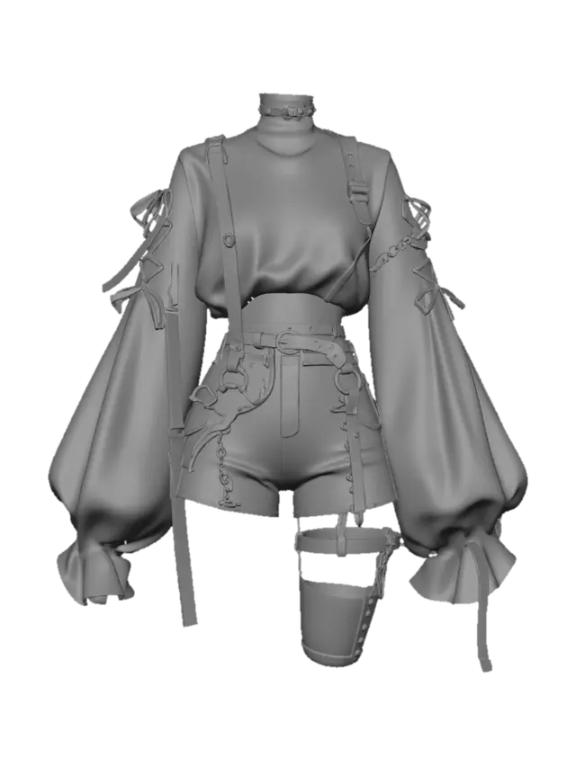 3D model for Noir Harness Ensemble