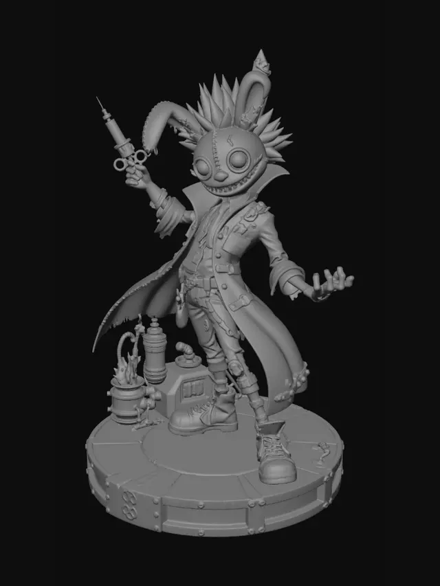 3D model for Mad Bunny Scientist