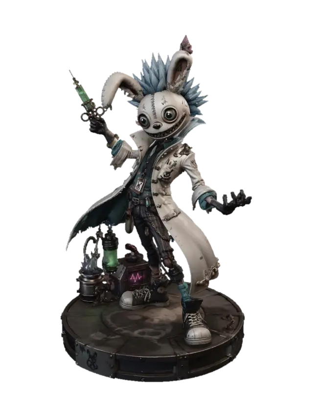 3D model for Mad Bunny Scientist
