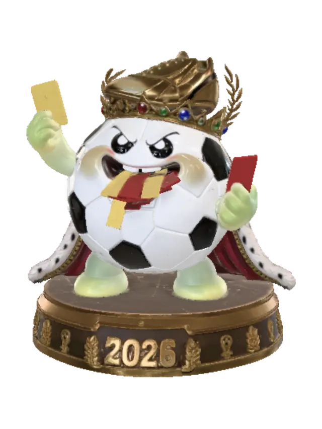 King of Soccer 2026 3D model, vytvořený pomocí AI