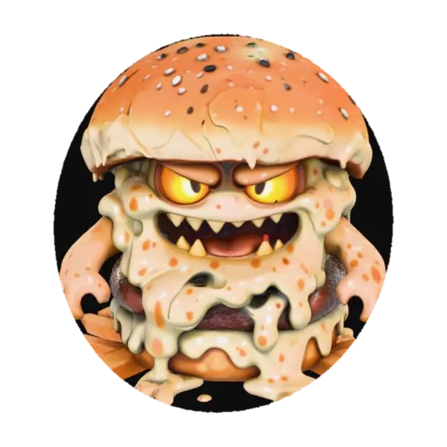 3D model for Burger Beast, #Halloween2025#