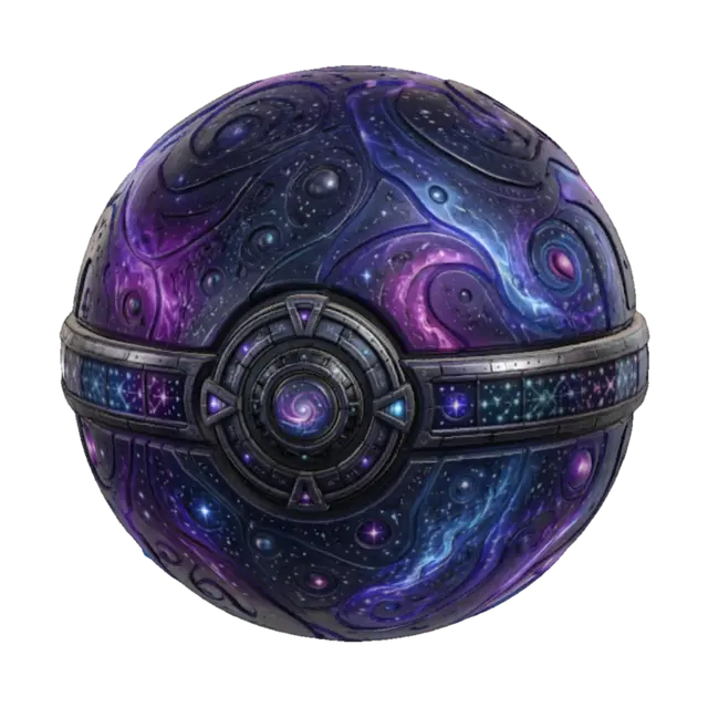 Cosmic Sphere - Globe 3D model, vytvořený pomocí AI