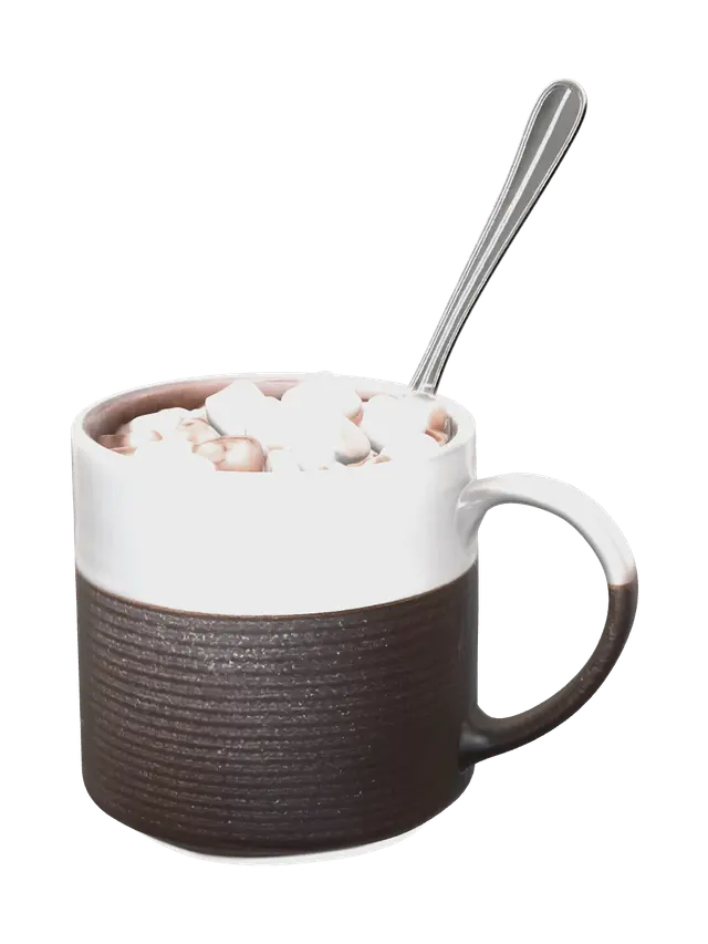 Low-Poly Hotchocolate - Lowpolyart 3D model, vytvořený pomocí AI