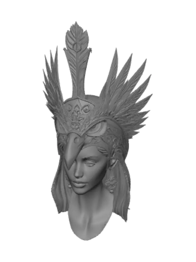3D model for Golden Phoenix Headdress