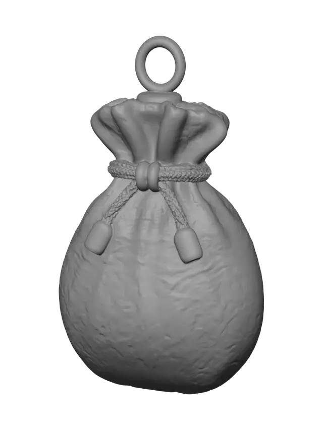 3D model for Golden Pouch Pendant
