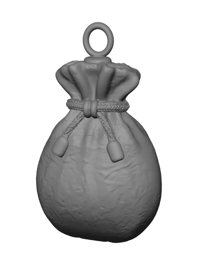 3D model for Golden Pouch Pendant