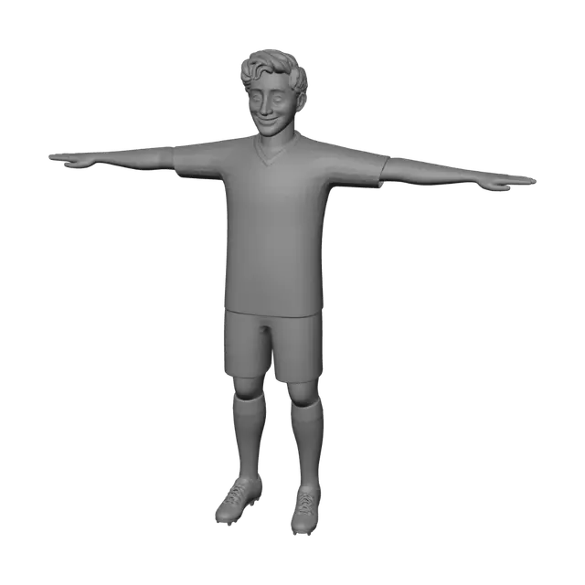 3D model for T-Pose Portrait