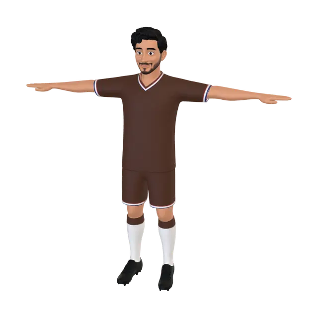 3D model for T-Pose Portrait
