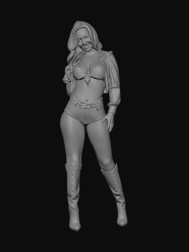 3D model for Blue Star Cowgirl Look